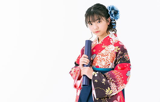小学生 袴 着付け 卒業式